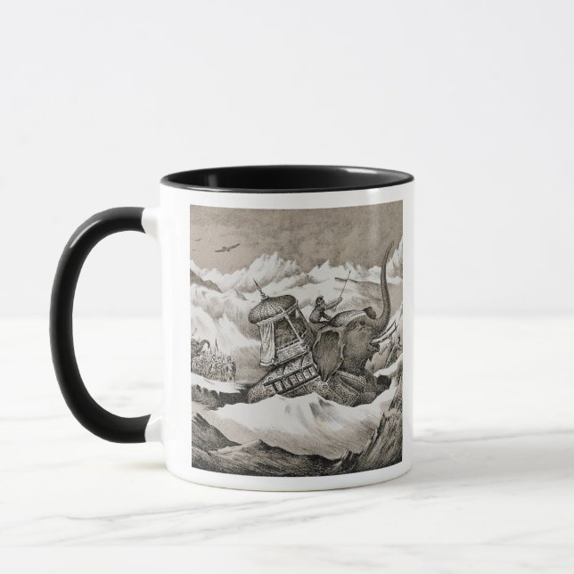 Caneca Hannibal (247-c.183 BC) e suas CTOC dos elefantes (Esquerda)