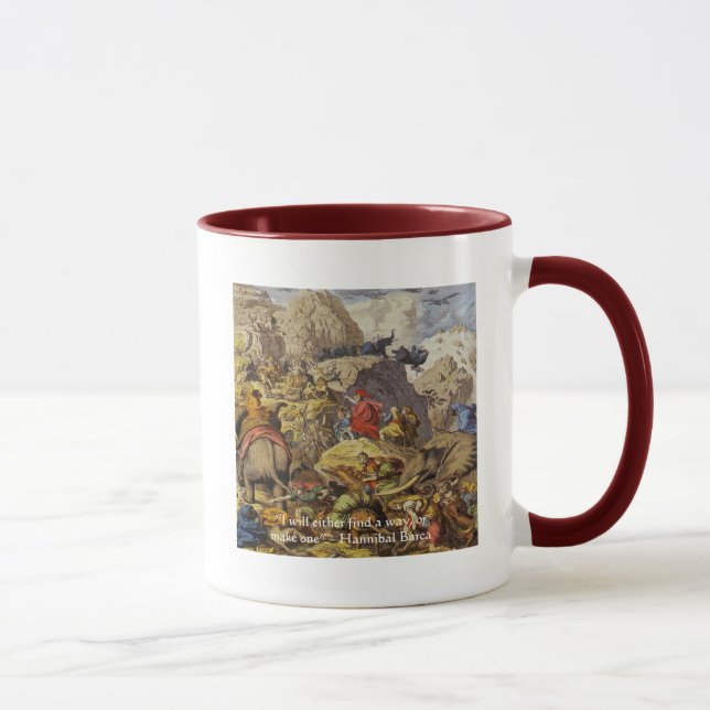 Caneca Hannibal Barca & Exército & Citações Presentes & C (Direita)