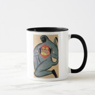 Caneca Hanuman que revela Rama e Sita