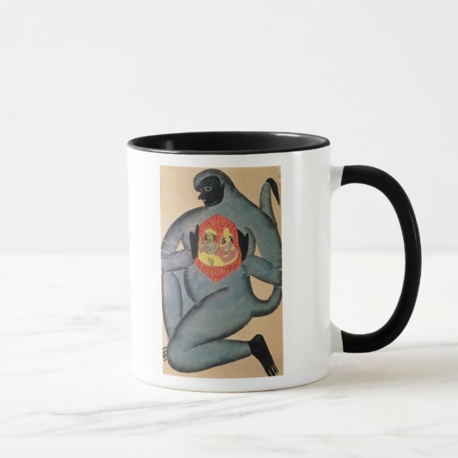 Caneca Hanuman que revela Rama e Sita (Direita)