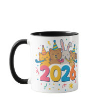 Happy 2026 Animal Mug