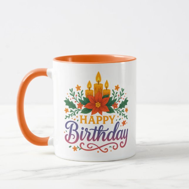 Caneca Happy Birthday Candle Combo Mug (Esquerda)