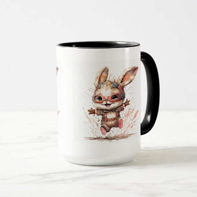 Caneca Happy Bunny Combo Mug, 15 oz (Frente Esquerda)