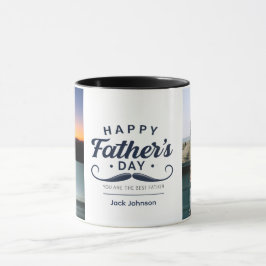 Caneca Happy Father’s Day Mustache Tribute Design