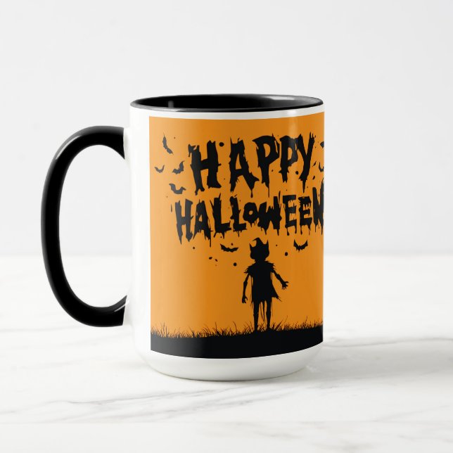 Caneca Happy Halloween:Mug with Mysterious Silhouette (Esquerda)