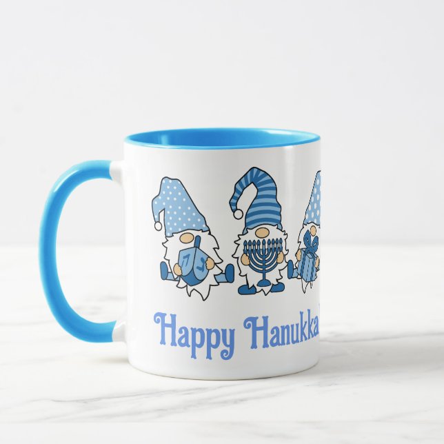 Caneca Happy Hanukkah Holiday Gnomo (Esquerda)