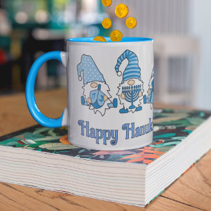 Caneca Happy Hanukkah Holiday Gnomo