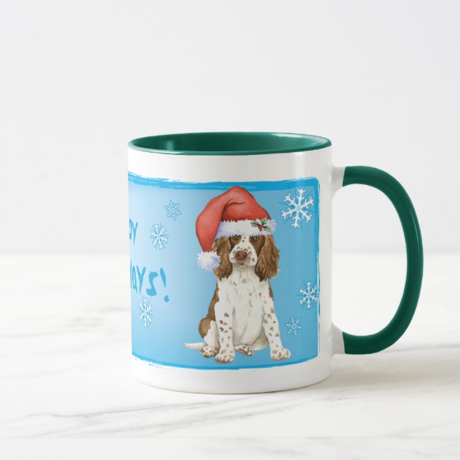 Caneca Happy Howliday English Springer Spaniel (Direita)
