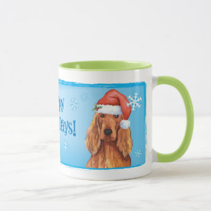 Caneca Happy Howlidays Irish Setter