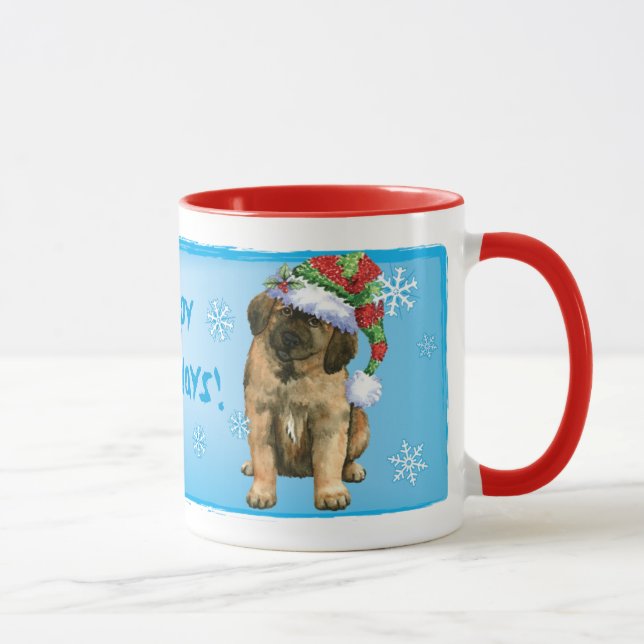Caneca Happy Howlidays Leonberger (Direita)