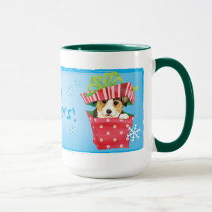 Caneca Happy Howlidays Pembroke Welsh Corgi