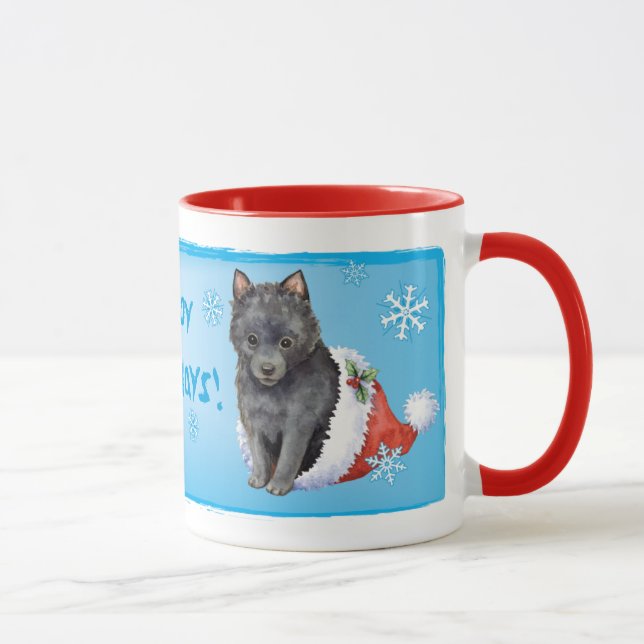 Caneca Happy Howlidays Schipperke (Direita)