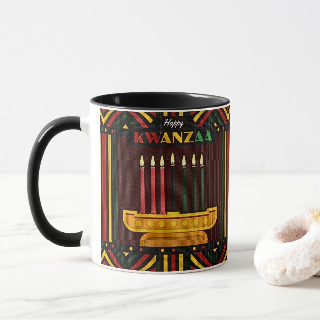 Caneca Happy Kwanzaa PopArt (Com Donut)