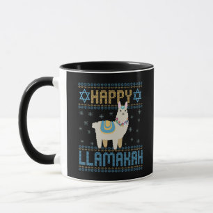 Caneca Happy Lamakah Funny Judeu Hanukkah Lama Gift