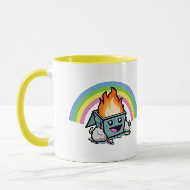 Caneca "Happy Little Dumpster FIre" (Esquerda)