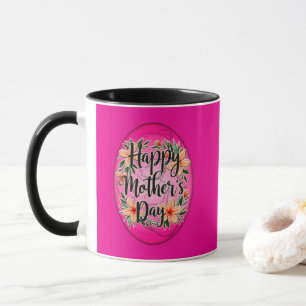 Caneca Happy Mother’s Day – Floral Elegant Design