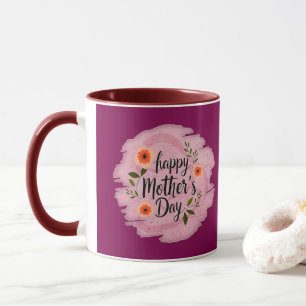 Caneca Happy Mother’s Day – Soft Floral Typography