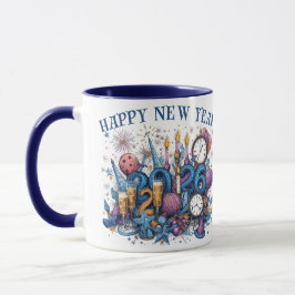 Caneca happy new year 2026 coffee mug