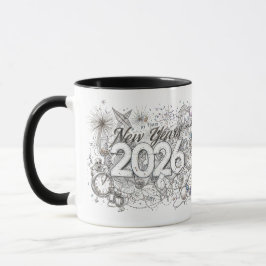 Caneca happy new year 2026 coffee mug