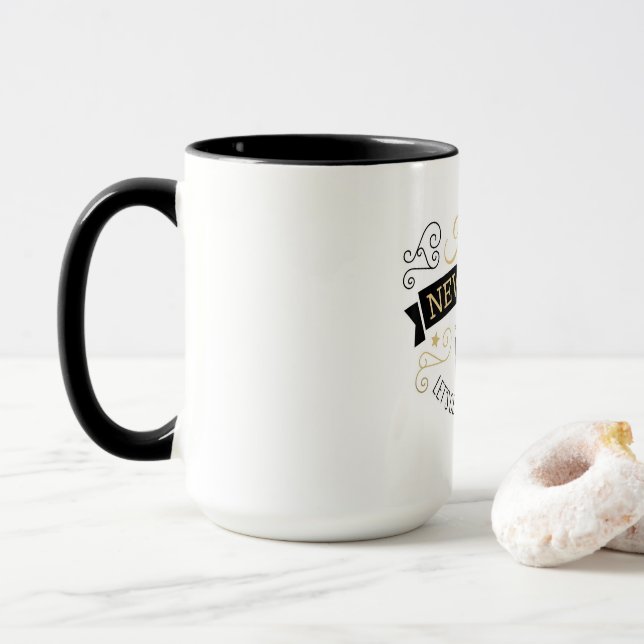 Caneca Happy New Year 2026 Mug  (Com Donut)