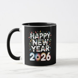 Caneca Happy New Year 2026 Sparkle Shirt for Women