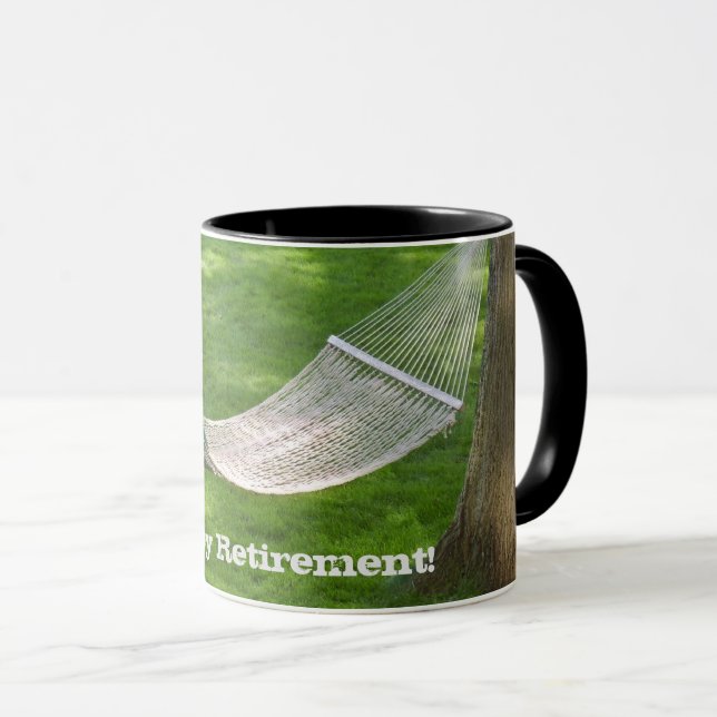 Caneca Happy Retirement Hammock (Frente Esquerda)