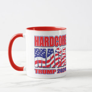 Caneca Hardcore Maga Trump 2024