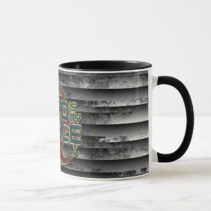 Caneca HardI s meu estilo - hardstyle Dourado do esboço