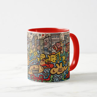 Caneca Haring City Tribute