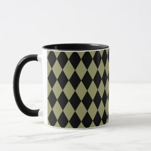 Caneca Harlequin Avocado e Black