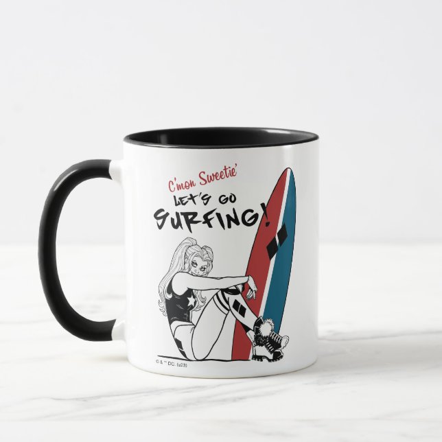 Caneca Harley Quinn - Surfe em Vamos (Esquerda)