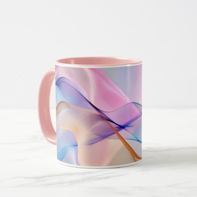 Caneca Harmonia Fluida em Movimento (Frente Esquerda)