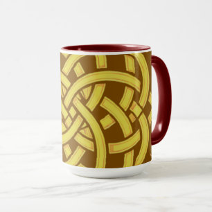 Caneca Harmonia Infinita: Arte de Símbolo Celta Mandala S