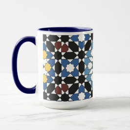 Caneca Harmony in Tiles – Moroccan Geometric Mug