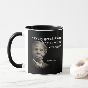 Caneca Harriet Tubman Cita Sobre Sonhos E Sonhadores