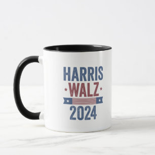 Caneca Harris Walz 2024 Eleição Kamala Tim Waltz América