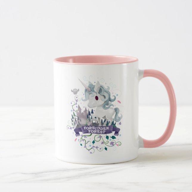 Caneca Harry Potter | Floresta Proibida Unicórnio Gráfico (Direita)