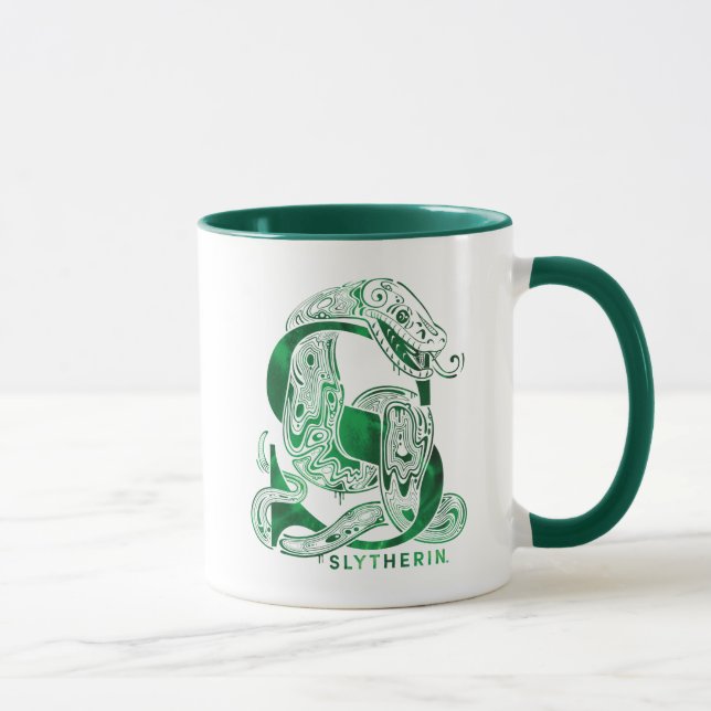 Caneca Harry Potter | Gráfico Aguamenti SLYTHERIN™ (Direita)