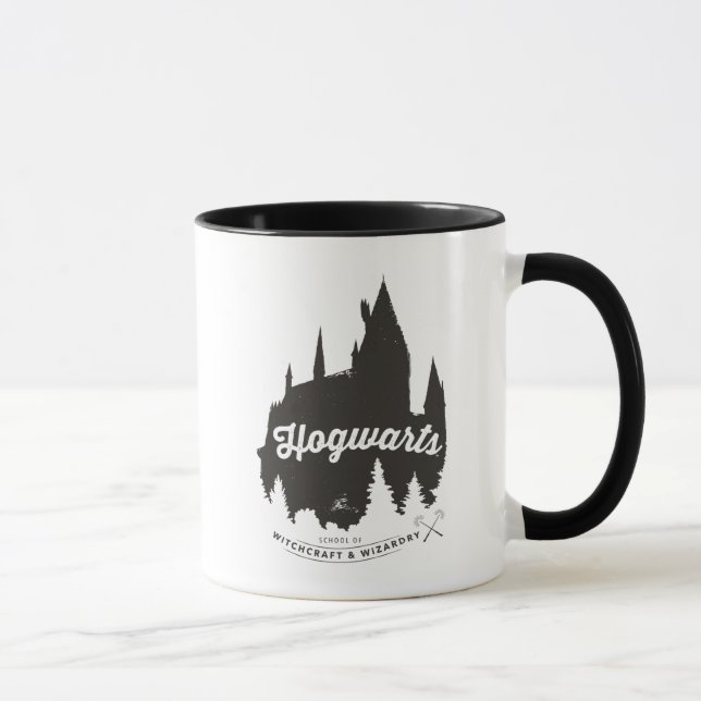Caneca Harry Potter | HOGWARTS™ Castle Typografia (Direita)