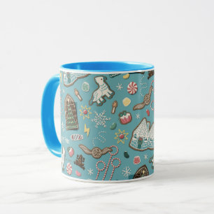 Caneca HARRY POTTER™ HOGWARTS™ Natal Cookie Patterno