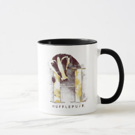 Caneca Harry Potter | HUFFLEPUFF™ Texugo Aquarela