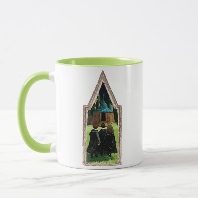Caneca HARRY POTTER™, Ron e Hermione no Hut de Hagrid (Esquerda)