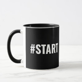 Caneca Hashtag Motivacional Start T-Shirt