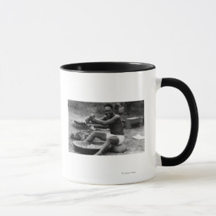 Caneca Havaí - Taro do martelamento do homem para fazer