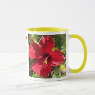 Caneca havaiana do hibiscus