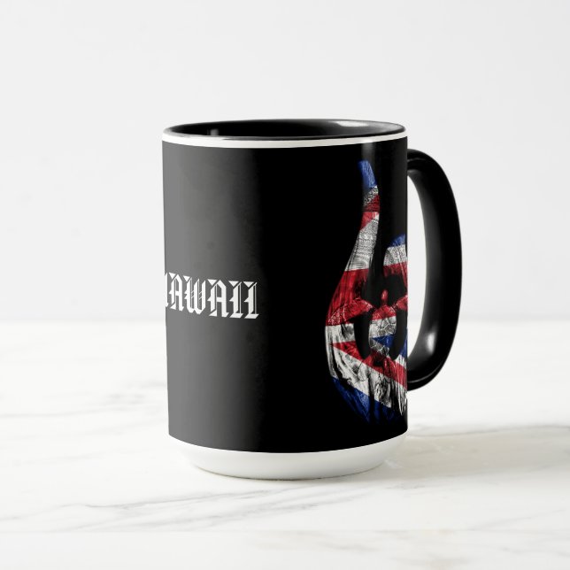 Caneca Hawaii Honu Tribal Hook HIFlag (Frente Esquerda)