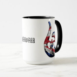 Caneca Hawaii Honu Tribal Hook HIFlag