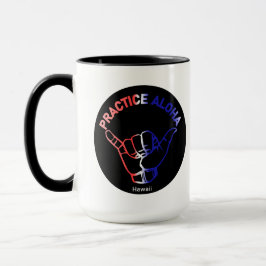 Caneca Hawaii Practice Aloha Flag Shaka (Hang solto)