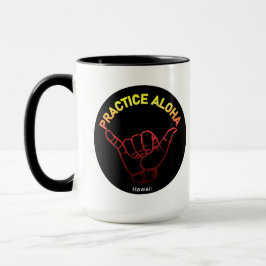 Caneca Hawaii Practice Aloha Lava Shaka (Hang solto)