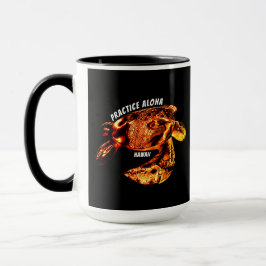 Caneca Hawaii Practice Aloha - Tribal Honu Lava